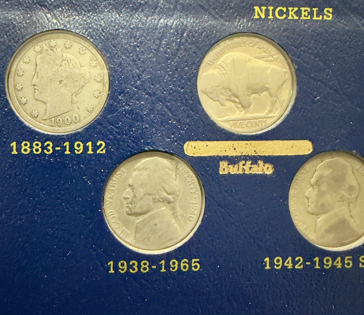 20th Century US Type Set Coin Collection Whitman Album - 38 Coins
