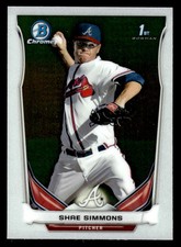 2014  Bowman Chrome #BCP1 Shae Simmons 1st Atlanta Braves