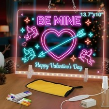 Led Drawing Board with 7 Colors,Light Up Cosmody 13.7  x10  , White