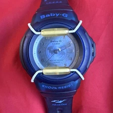 Dolphin Whale BG-40 Baby-G Dolphin Whale Baby-G Analog Irkuji Bezel Belt Blue