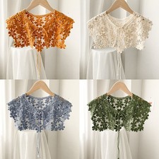 Flower Lace Hollow Shawl Solid Color Lace Up Vest Female Versatile Shawl
