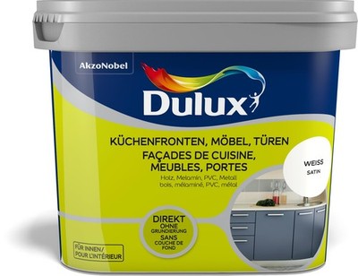 Dulux 5280662 Satin Weiß 750ml Fresh up Küchenfront Möbel Türen Renovieren Innen