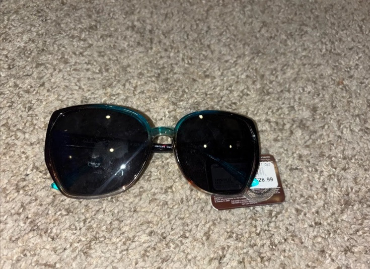 Women's Panama Jack Brown & Blue Oversized Sunglasses NWT