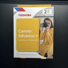 Toshiba Canvio Advance Plus 2TB USB 3.2 Gen 1 Portable Hard Drive HDTCA20XYCAB