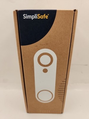 SimpliSafe Video Doorbell Camera Smart Home Security Wi-Fi Wired Camera White