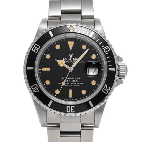 Rolex Submariner Date 1986 168000 Automatic 40mm Black Dial #WW1129