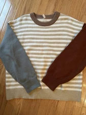 Wishlist Striped Sweater Worn Once Large