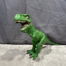 TOYS R US Rubber T Rex Dinosaur Tyrannosaurus Rex 2011 Soft Figure Green Squishy