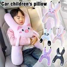 Ergonomic Cartoon Car Seat Neck Pillow for Children's Comfort and Support