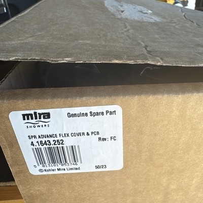 Mira Advance ATL Flex Dusche Frontabdeckung und Leiterplatte/Hebel-Baugruppe - MPN 1643.252
