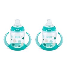 NUK Learner Cup, 5 Oz, 2-Pack, Clouds  Stars   BPA Free, Spill Proof Sippy Cup