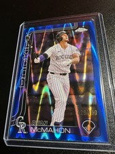 2025 Topps Chrome Baseball Ryan McMahon Blue Lava Refractor /150 Rockies
