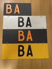 lotto targhe vintage rimorchio provincia BA modernariato mai usate