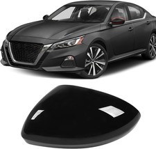 Compatible with Nissan Altima 2019-2025 Left Side Mirror Cover  Glossy Black Ex