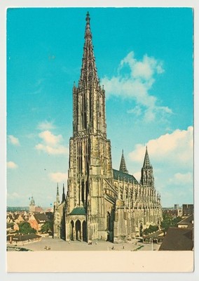 Munster Cathedral Westphalia Germany Chrome Postcard