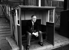 Huddersfield Town manager Bill Shankly during a training session a- Old Photo 1