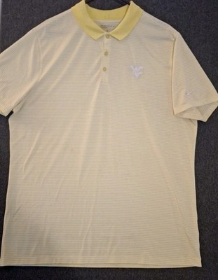 Nike Men's Golf Polo Dry Fit West Virginia Tour Performance Shirt Golf WV