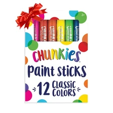 Chunkies 12 Mess Free Paint Sticks For Kids, Tempera Paint Sticks Kid Safe Co...