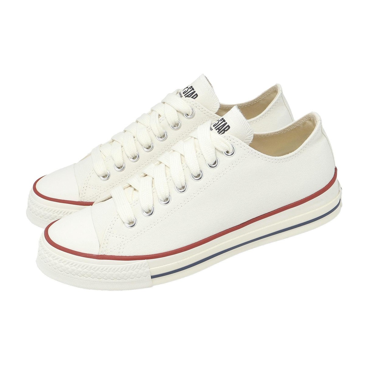 Converse Chuck Taylor Throwback OX White Red Men Unisex Casual