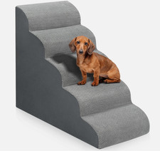 Dog Stairs for Bed 28.7  H, 5-Step Dog Ramp, Non-Slip Sturdy Pet Steps for Sma...