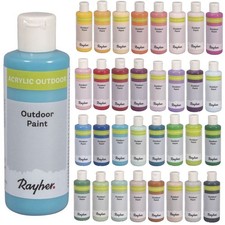 (62,38 EUR/l) Rayher Outdoor Paint 80 ml Acrylfarbe wetterfest 39 Farben