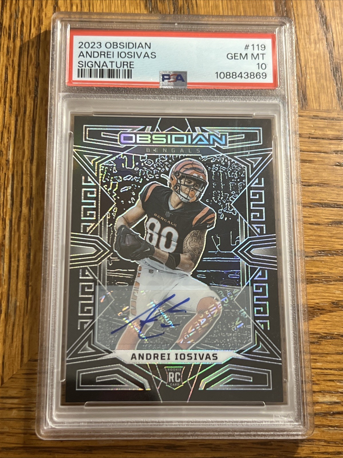 Andrei Iosivas Panini Obsidian #119 Signature
