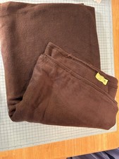 Fleece Fabric Dark Brown Size 64x60 Inches