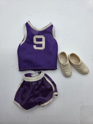1971 Big Jim All Star PURPLE Basketball Custom Uniform Shoes 4335 Mattel TLC