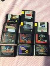 Mixed Lot Of 11 Sega Genesis Games, Used Untested. Atomic Runner