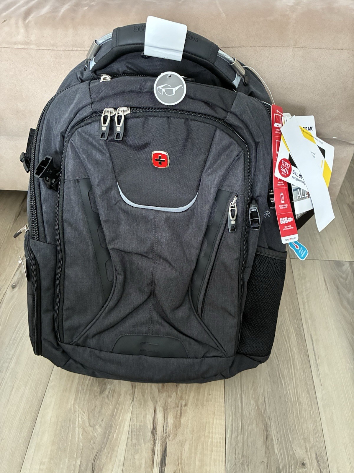 Swiss Gear Book Bag, Tablet Pocket Sleeve,TROLLEY STRAP,Lapt
