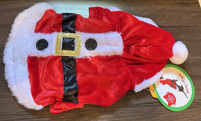 NEW Merry & Bright Dog Cat Animal Santa Costume Small S Christmas Holiday