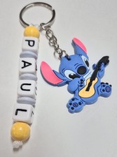 Schlüsselanhänger mit Name☆Turnbeutel☆Schultornister☆Kindergartentasche☆STITCH☆