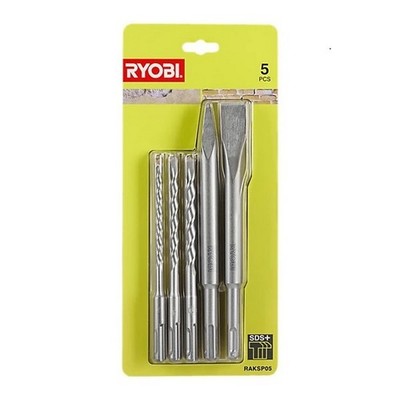 Ryobi 5 Piece SDS+ & Chisel Bit Set RAKSP05