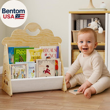 Wood Kids Bookshelf, Montessori Bookshelf,Suitable Kids Rooms, Nursery  Classro