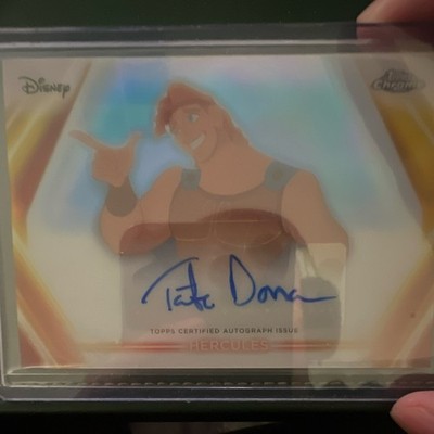 Topps 2026 Disney Neon Hercules Chrome Auto Tate Donovan GNA-TD