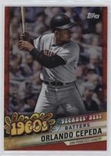 2020 Topps Decades Best Chrome Series 2 Red Refractor 10/10 Orlando Cepeda 0b0