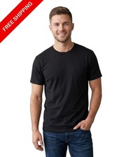 Hanes W110 Unisex Adult Short Sleeve Pocket T-Shirt FreshIQ Moisture-Wicking Tee