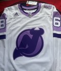 NJ NEW JERSEY DEVILS JACK HUGHES AUTHENTIC ADIDAS HOCKEY FIGHTS CANCER NWT 54 — photo 6