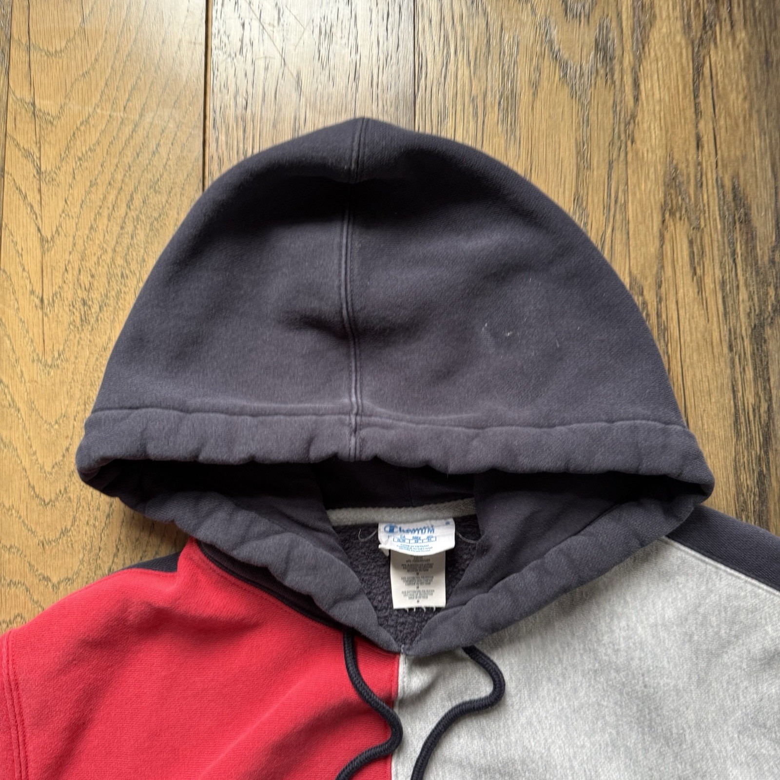 Vintage Champion Reverse Weave Patchwork Hoodie C… - image 6