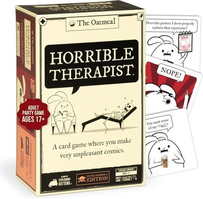 Horrible Therapist Party Game Ages 17+ Adult Humor Card Game BRAND NEW SEALED