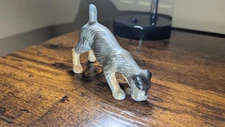 Ceramic Dog Figurine Vintage Occupied Japan, Schnauzer