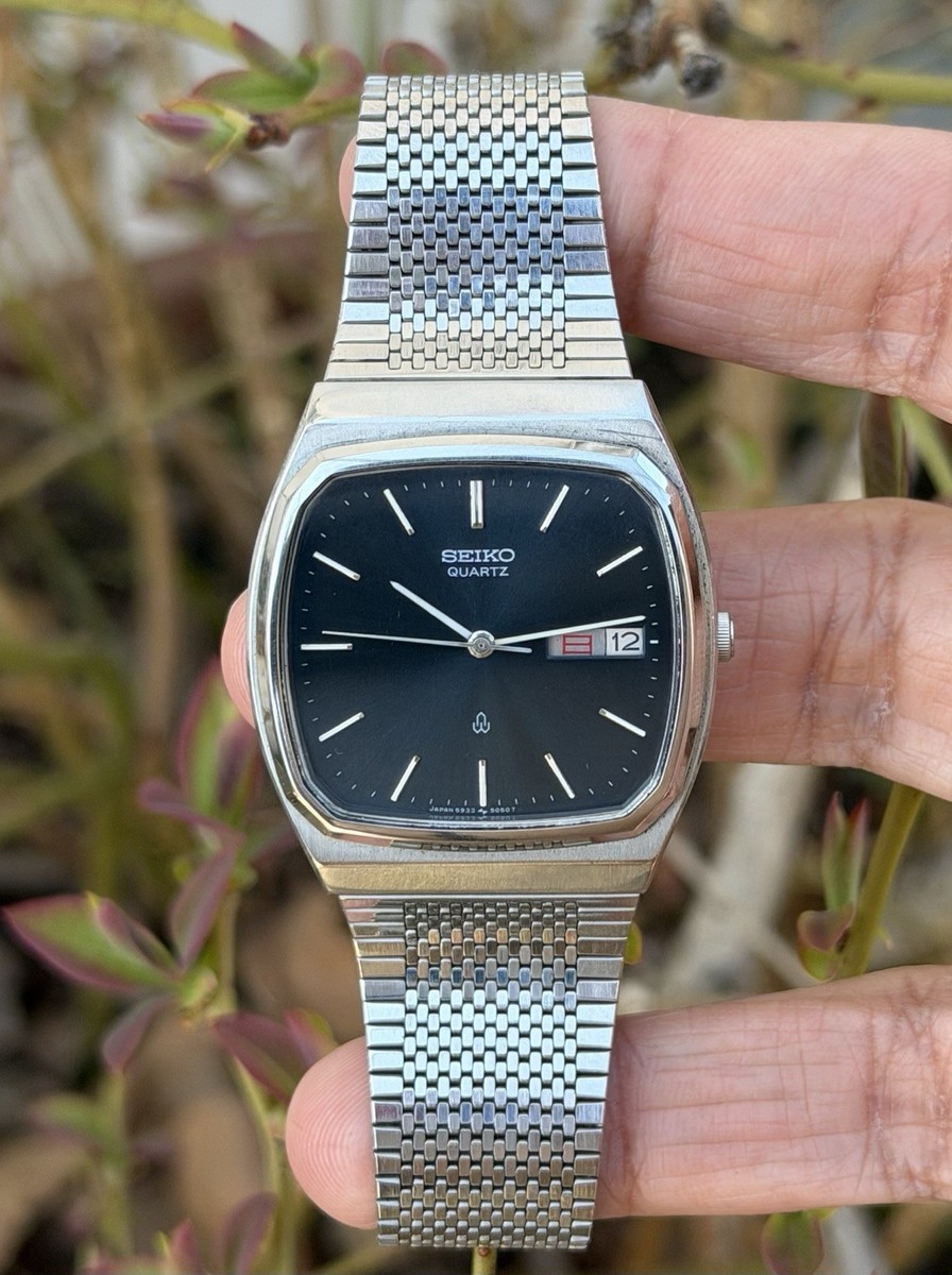 Vtg 1981 Seiko 5933-5040 Men's Watch [Near Mint] Distinctive TV
