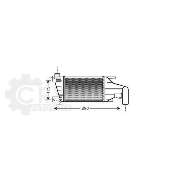 AVA Quality Cooling LadeluftküHler LuftgeküHlt Aluminium FüR Opel Astra H-image