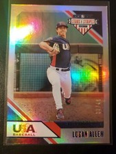 2020 USA Baseball Stars & Stripes Logan Allen 33 of 49 Refractor 