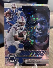 Mosaic Football 2023 - Stefon Diggs Montage Silver Disco Prizm No Huddle
