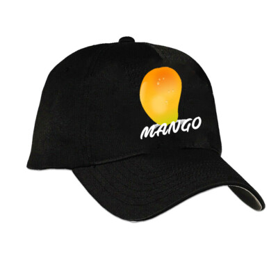 Mango Logo Cap Hat Color Black 