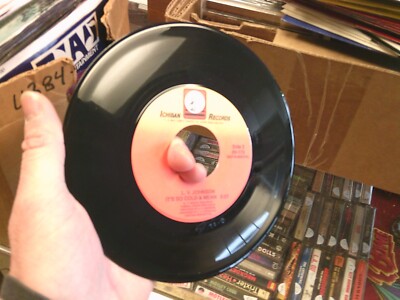 L.V. Johnson It's So Cold & Mean / Instrumental 45 1989 Ichiban EX [Funk Soul]