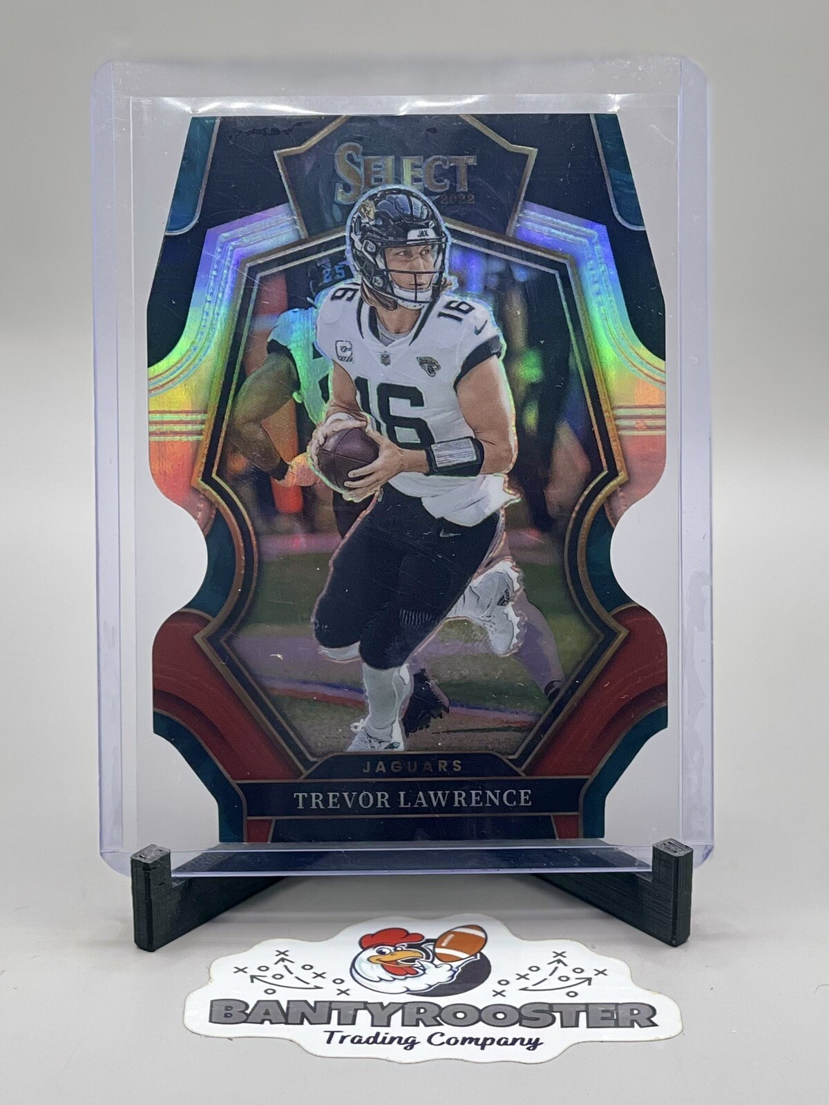 2022 Select TREVOR LAWRENCE Premier Level Red / Black Die Cut #145 JAGS