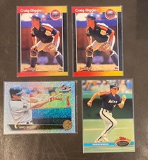 Craig Biggio Rookie And Parallel Lot X 5 Astros HOF