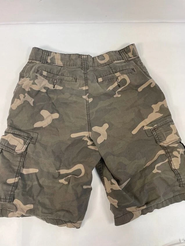 Pantalones cortos cargo Faded Glory para hombre verde camuflaje talla 30 Foto 2 de 4